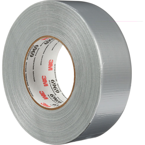 6969 Extra Heavy-Duty Duct Tape, 10.7 mils, Silver, 48 mm (2") x 55 m (180') R.M.G. Prévention