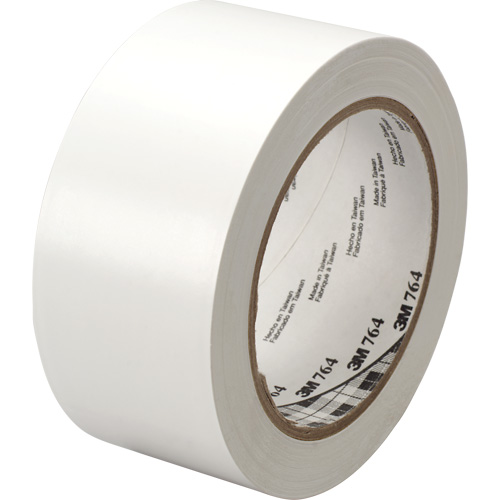 764 General-Purpose Vinyl Tape, 25.4 mm (1") W x 32.9 m (108') L, 5 mils, White R.M.G. Prévention