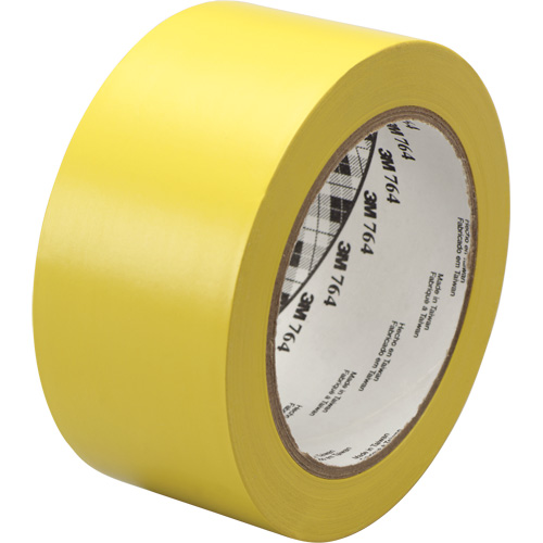 764 General-Purpose Vinyl Tape, 1245 mm (49") W x 32.9 m (108') L, 5 mils, Yellow R.M.G. Prévention
