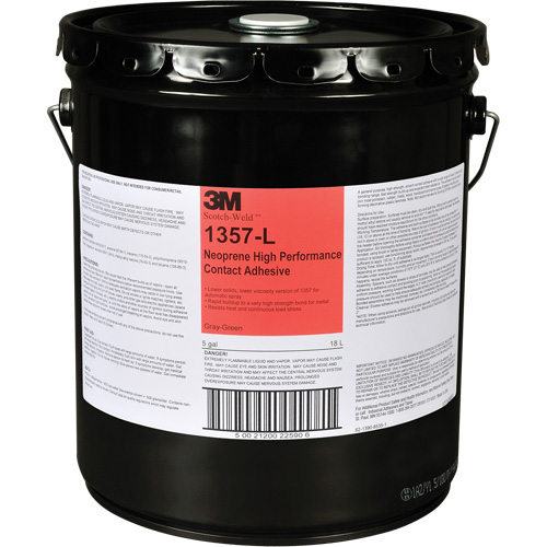 Neoprene High-Performance Contact Adhesive, Drum, 5 gal., Green R.M.G. Prévention