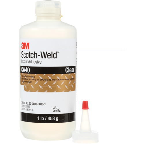 Adh&eacute;sif instantan&eacute; CA5 Scotch-Weld, Transparent, Bouteille, 1 lb R.M.G. Prévention
