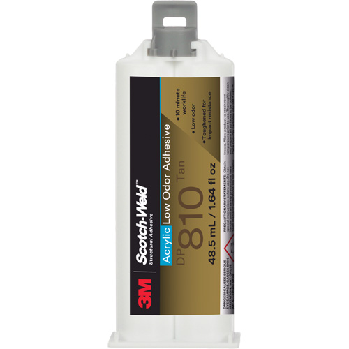 Scotch-Weld Low-Odor Acrylic Adhesive, Two-Part, Cartridge, 1.64 fl. oz., Off-White R.M.G. Prévention