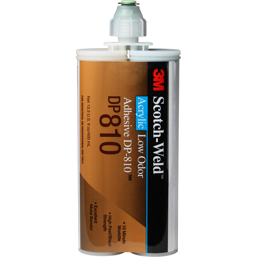 Scotch-Weld Low-Odor Acrylic Adhesive, Two-Part, Cartridge, 400 ml, Off-White R.M.G. Prévention