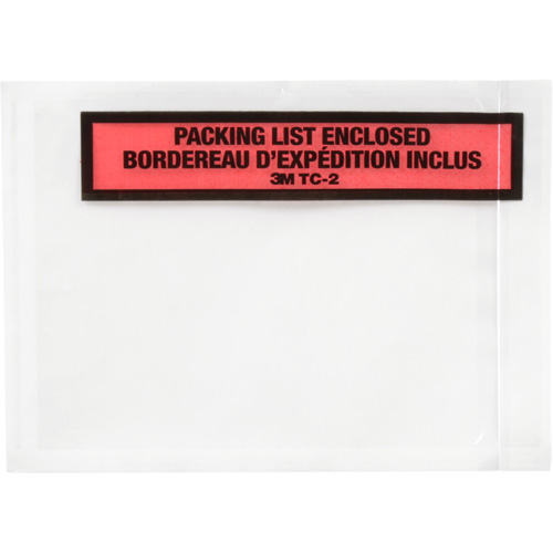 Packing List Envelope, 5-1/2" L x 4-1/2" W, Endloading Style R.M.G. Prévention