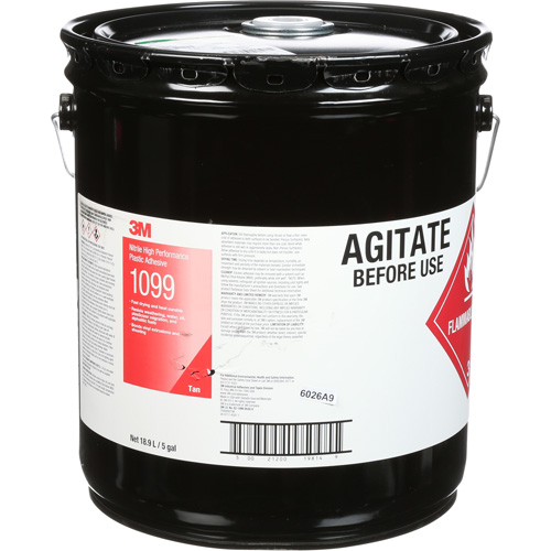 Adh&eacute;sif haute performance &agrave; base de nitrile Scotch-Weld, 5 gal., Seau, Jaune R.M.G. Prévention