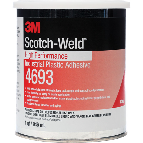Adh&eacute;sif industriel haute performance pour le plastique Scotch-Weld R.M.G. Prévention