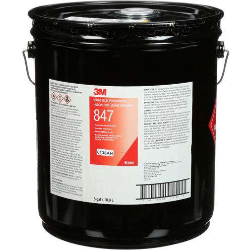 Scotch-Weld High-Performance Rubber & Gasket Adhesive, Pail, Brown R.M.G. Prévention