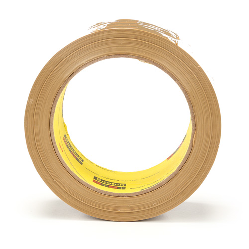 Scotch&reg; Box Sealing Tape 375, Hot Melt Adhesive, 3.1 mils, 48 mm (2") x 50 m (164') R.M.G. Prévention
