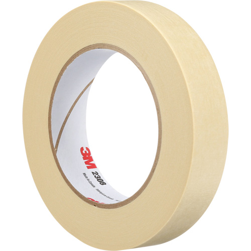 2308 Masking Tape, 24 mm (1") x 55 m (180'), Tan R.M.G. Prévention