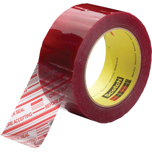 Ruban d'emballage avec message de s&eacute;curit&eacute; Scotch 3779, Adh&eacute;sif Acrylique, 1,8 mils, 48 mm (2") x 100 m (328') R.M.G. Prévention