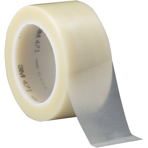 471 Vinyl Tape, 50.8 mm (2") W x 32.9 m (108') L, 5.2 mils, Clear R.M.G. Prévention