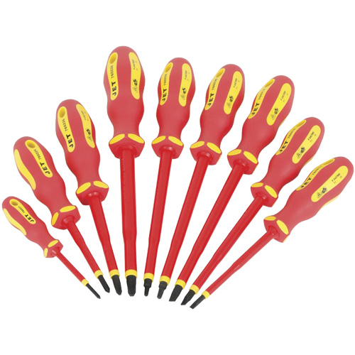 JISD-9S VDE Insulated Screwdriver Set, 9 Pcs. R.M.G. Prévention