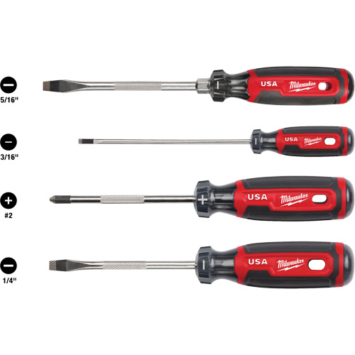 Cushion Grip Screwdriver Set, 4 Pcs. R.M.G. Prévention