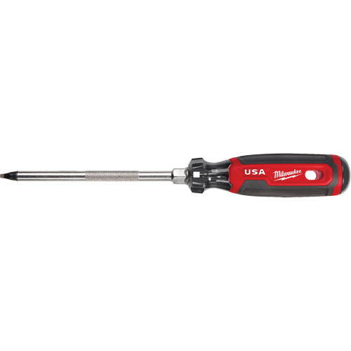 Square Screwdriver, #3 Tip, Round, 279 mm L, Cushion Grip Handle R.M.G. Prévention