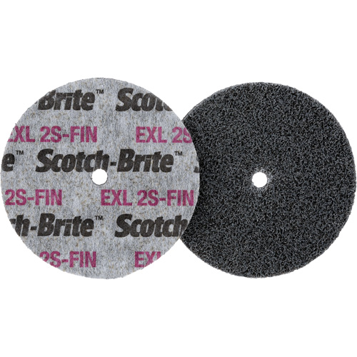 Scotch-Brite EXL Unitized Wheel, 3" x 1/2", 1/4" Arbor R.M.G. Prévention