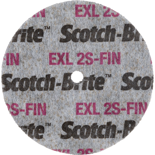 Scotch-Brite EXL Unitized Wheel, 3" x 1/2", 1/4" Arbor R.M.G. Prévention
