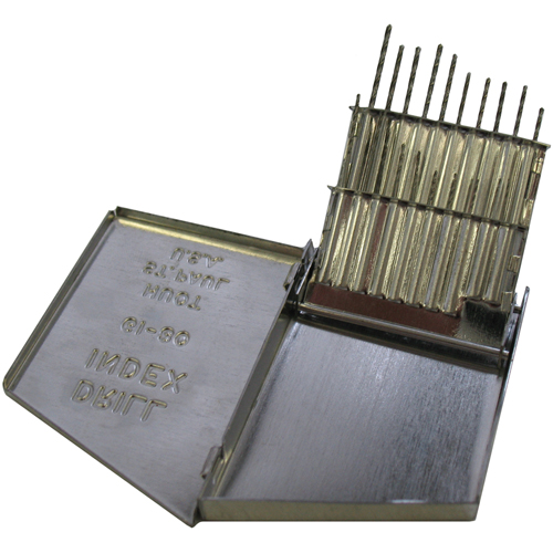 Jobber Length Drill Set, 20 Pieces, High Speed Steel R.M.G. Prévention