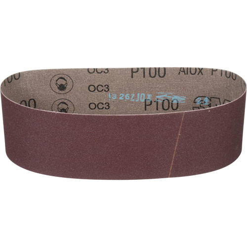 Cloth Belt 241D, 3" W X 24" L, Aluminum Oxide, P100 Grit R.M.G. Prévention