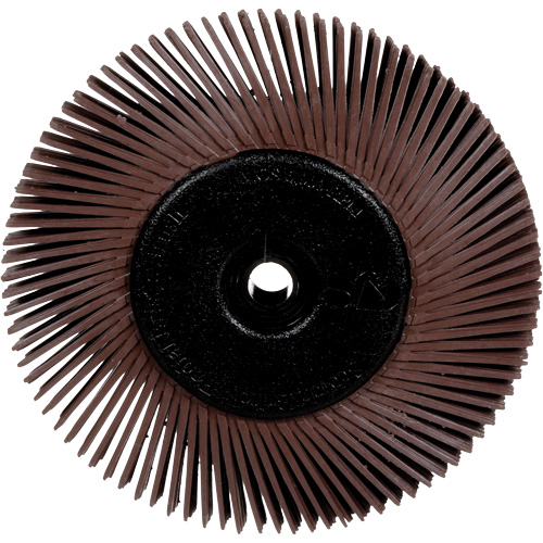 Radial Bristle Brushes for Bench Grinders, 36X Grit, 6" Dia. R.M.G. Prévention