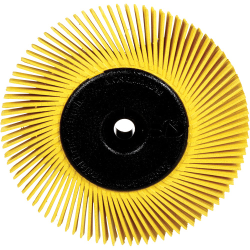 Radial Bristle Brushes for Bench Grinders, 80X Grit, 6" Dia. R.M.G. Prévention