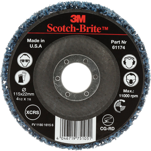 Scotch-Brite Clean & Strip Disc, 4-1/2" Dia., Extra Coarse Grit, Silicon Carbide R.M.G. Prévention