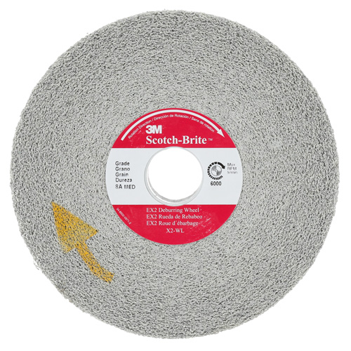Scotch-Brite EXL Deburring Wheel, 6" x 1", 1"-8 Arbor, 1, Aluminum Oxide R.M.G. Prévention