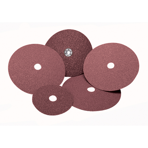 Disques en fibre pour le m&eacute;tal F240, Oxyde d'aluminium, 50, 4-1/2" Dia x 7/8" Arbre R.M.G. Prévention