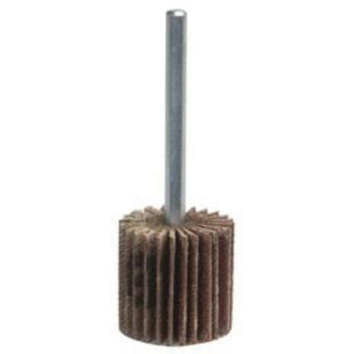 Grind-O-Flex Mini Mounted Flap Wheel, Aluminum Oxide, 120 Grit, 2" x 1-1/2" x 1/4" R.M.G. Prévention