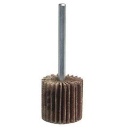 Grind-O-Flex Mini Mounted Flap Wheel, Aluminum Oxide, 80 Grit, 3" x 1" x 1/4" R.M.G. Prévention