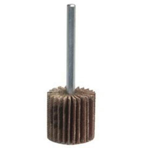 Grind-O-Flex Mini Mounted Flap Wheel, Aluminum Oxide, 240 Grit, 2" x 1/2" x 1/4" R.M.G. Prévention