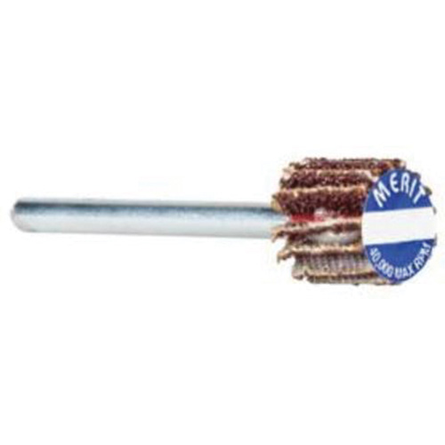 Roue &agrave; lamelles haute performance Micro-Mini, Oxyde d'aluminium, Grain 80, 3/4" x 3/8" x 1/8" R.M.G. Prévention