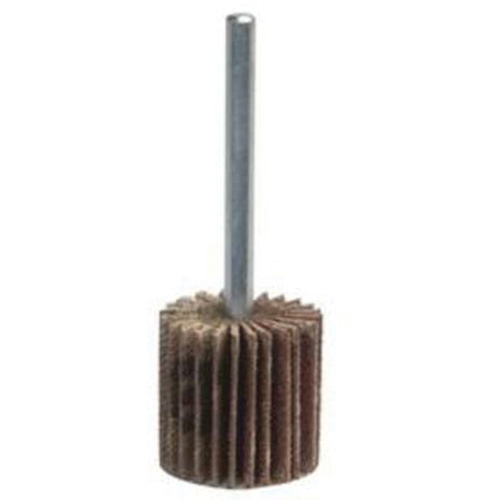 Super Finish Mini Flap Wheel, Aluminum Oxide, 60 Grit, 1-3/4" x 1/2" x 1/4" R.M.G. Prévention
