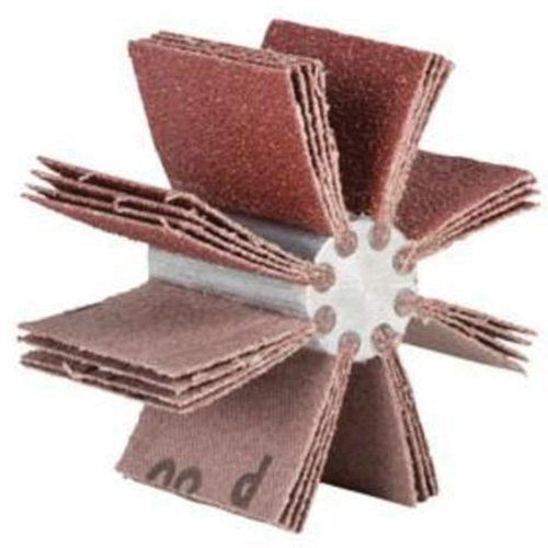 Outil de polissage d'al&eacute;sage &agrave; lamelles ordinaires B-815, Oxyde d'aluminium, Grain 180, 3-3/4" x 1-1/2" R.M.G. Prévention