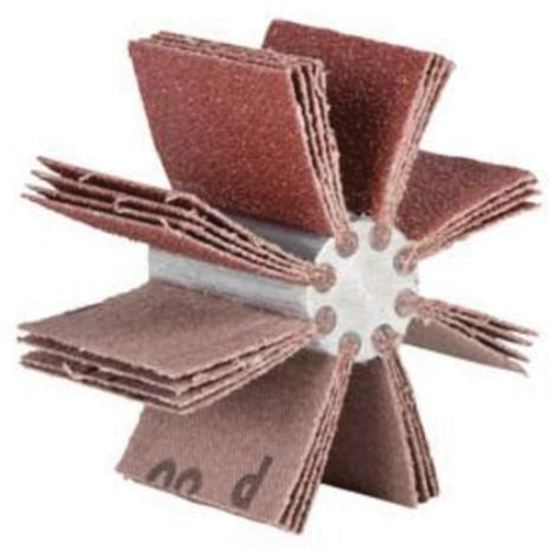 Outil de polissage d'al&eacute;sage &agrave; lamelles ordinaires B-820, Oxyde d'aluminium, Grain 80, 4-3/4" x 1-1/2" R.M.G. Prévention