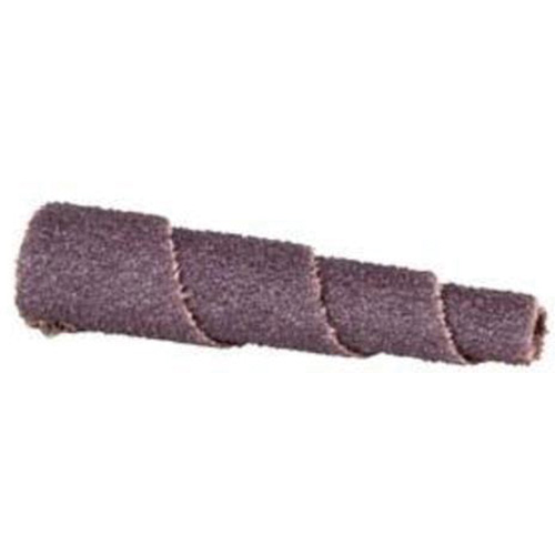 ALO Spiral Cartridge Roll, 80 Grit, 1" Dia., Aluminum Oxide, 2" L, 3/16" Arbor R.M.G. Prévention