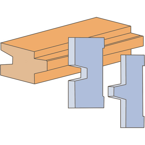 Tongue & Groove Moulding Cutter Set R.M.G. Prévention