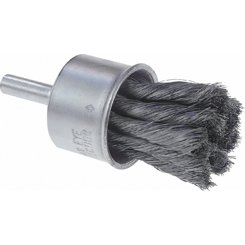 Brosses mont&eacute;es &agrave; fils nou&eacute;s, 1" dia., dia. Des fils 0,006", Tige 1/4" R.M.G. Prévention