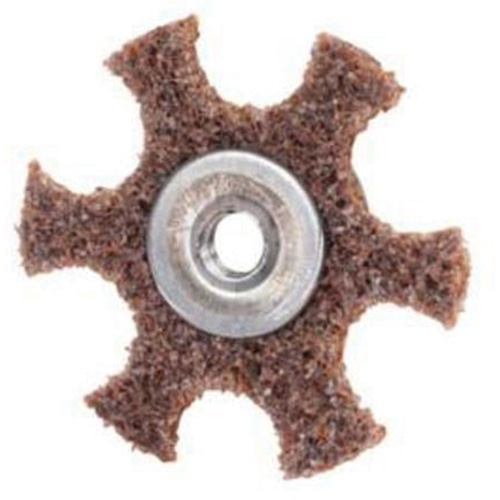 Disque abrasif en forme d'&eacute;toile pour pr&eacute;paration de surface Abrasotex , 2" dia., Grain Cors&eacute;, Oxyde d'aluminium R.M.G. Prévention