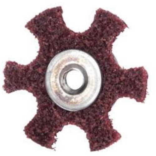Disque abrasif en forme d'&eacute;toile pour pr&eacute;paration de surface Abrasotex , 4" dia., Grain Moyen, Oxyde d'aluminium R.M.G. Prévention