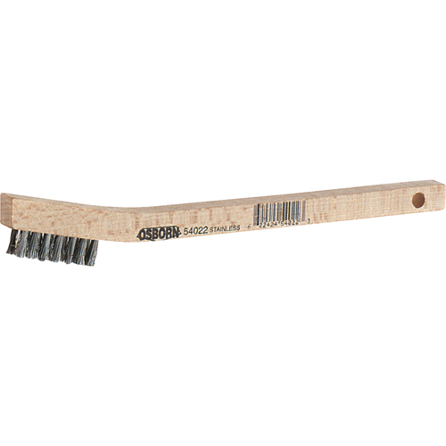 Petites brosses de nettoyage, Acier, 3 x 7 rangs de fils, Longueur 7-3/4" R.M.G. Prévention