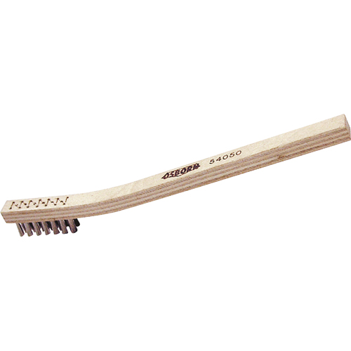Petites brosse de nettoyage, Acier inoxydable, 3" x 7" rangs de fils, Longueur 7-1/2" R.M.G. Prévention