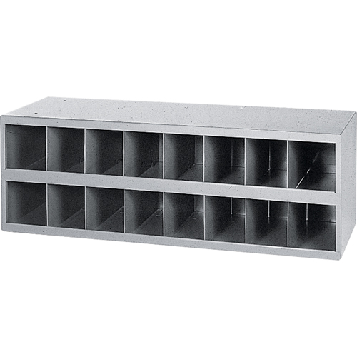 Steel Storage Bin Cabinet, 33-3/4" W x 12" D x 11-1/2" H, Grey R.M.G. Prévention