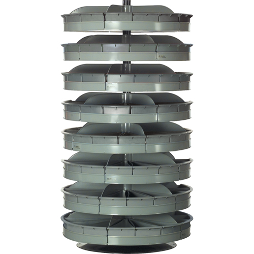 Modules de stockage Rotabin, 500 lb Capacit&eacute; par niveau, 6 Niveau(x), 50" ha x 34" dia R.M.G. Prévention