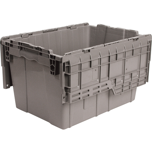 Flipak&reg; Polyethylene Plastic (PE) Distribution Containers, 21.8" x 15.2" x 12.9", Grey R.M.G. Prévention