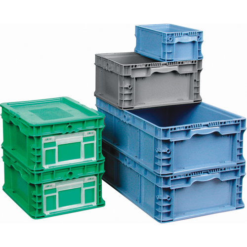 StakPak Plus 4845 System Containers, 15" W x 12" D x 7.5" H, Grey R.M.G. Prévention