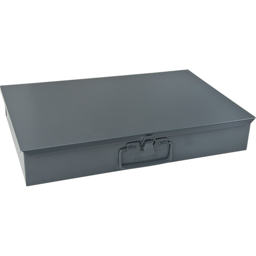 Boîtes en acier &agrave; compartiments &agrave; fond courb&eacute;, 18,34" la x 12,16" p x 3,16" h, 6 horizontaux compartiments R.M.G. Prévention