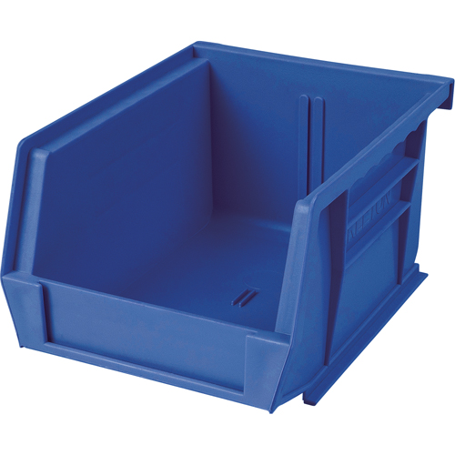 Bac en plastique, 8-1/4" la, 9" h x 18" p, Bleu R.M.G. Prévention