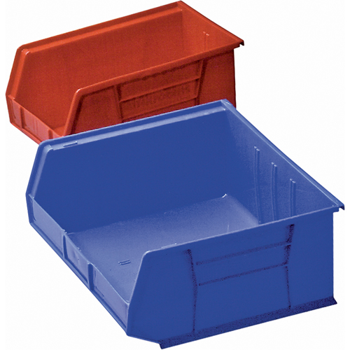 Bac en plastique, 8-1/4" la, 9" h x 18" p, Bleu R.M.G. Prévention