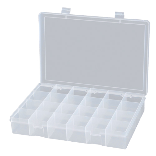 Boîtes &agrave; compartiments compactes en polypropyl&egrave;ne, 13-1/8" la x 9" p x 2-5/16" h, 24 compartiments R.M.G. Prévention