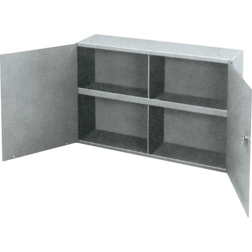 Armoires utilitaires, Acier, 2 Tablettes, 22-1/4" h x 33-3/4" la x 8-1/2" P, Gris R.M.G. Prévention